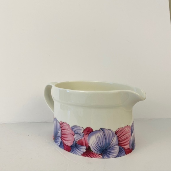 PORTMEIRION gravy boat open sauce botanic blooms pink purple floral flowers - Picture 9 of 12